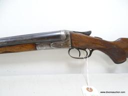 FOX STERLINGWORTH 20 GAUGE DOUBLE BARREL SIDE BY SIDE SHOTGUN. MARKED ON TOP OF THE BARREL MADE BY