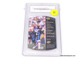 1998 UPPER DECK SP DAN MARINO TRADING CARD. ENCAPSULATED AND GRADED MINT 9.