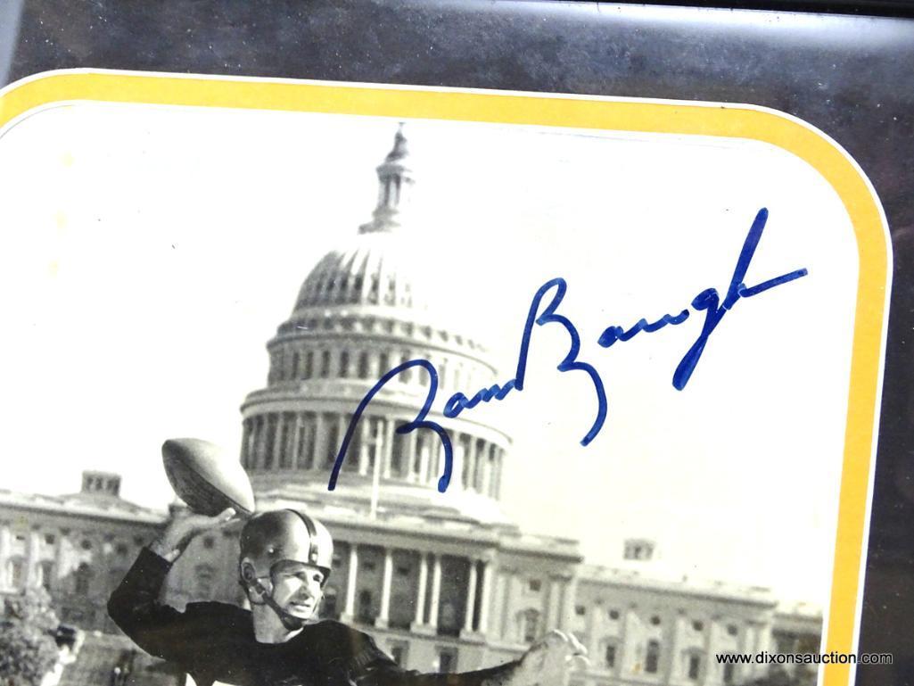 SAMMY BAUGH FRAMED AND SIGNED PICTURE.