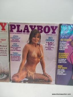 (S1) PLAYBOY MAGAZINES FROM 1980; FULL YEAR IN THIS LOT--- 12 ISSUES FROM JANUARY TO DECEMBER!