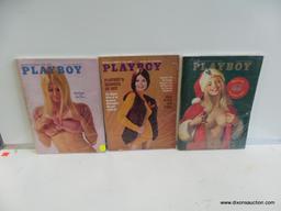 (S1) PLAYBOY MAGAZINES FROM 1972; ISSUES IN THIS LOT ARE FROM JUNE, OCTOBER, AND DECEMBER. JUNE