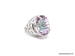 .925 STERLING SILVER AAA TOP QUALITY SPECTACULAR 20.15 CTS NOT ENHANCED; NOT HEATED CONCAVE CUT;