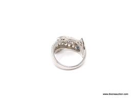 .925 STERLING SILVER AAA TOP QUALITY DESIGNED DOLPHIN RING; COVERED WITH 39 PCS OR ROUND DIAMOND CUT