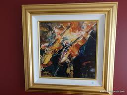 (MUSIC RM) FRAMED OIL ON CANVAS-STEPHEN CHARLES SHORTRIDGE ROMANTIC IMPRESSIONIST PAINTING (ARTIST