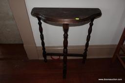 VINTAGE DEMILUNE SIDE TABLE