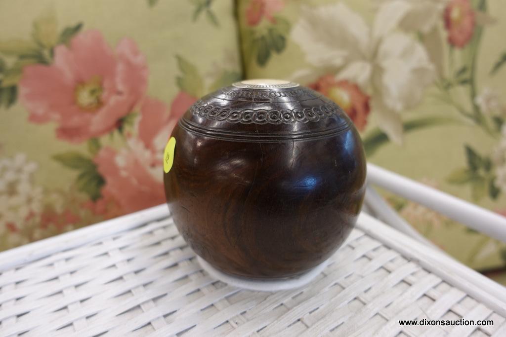 ENGLISH WOODEN BOWLING BALL