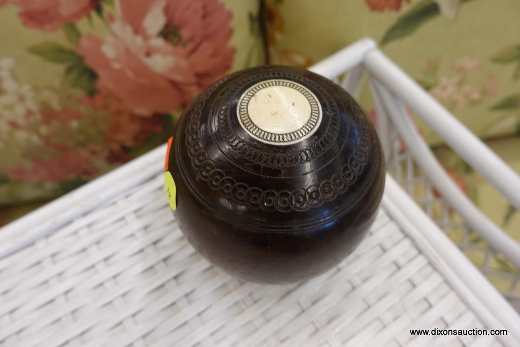 ENGLISH WOODEN BOWLING BALL