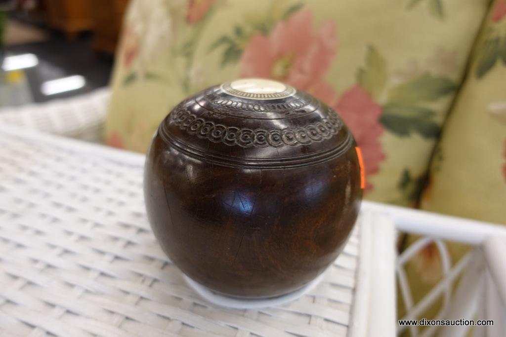 ENGLISH WOODEN BOWLING BALL