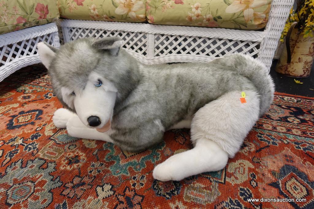 PLUSH LIFE-SIZE HUSKY PUPPY