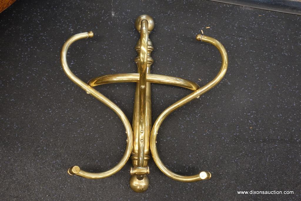 SCROLLING BRASS WALL HANGER