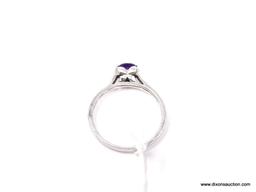 .925 STERLING SILVER AMETHYST RING SIZE 8