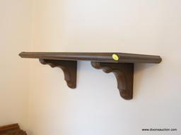 (DR) WOODEN WALL SHELF WITH BRACKETS