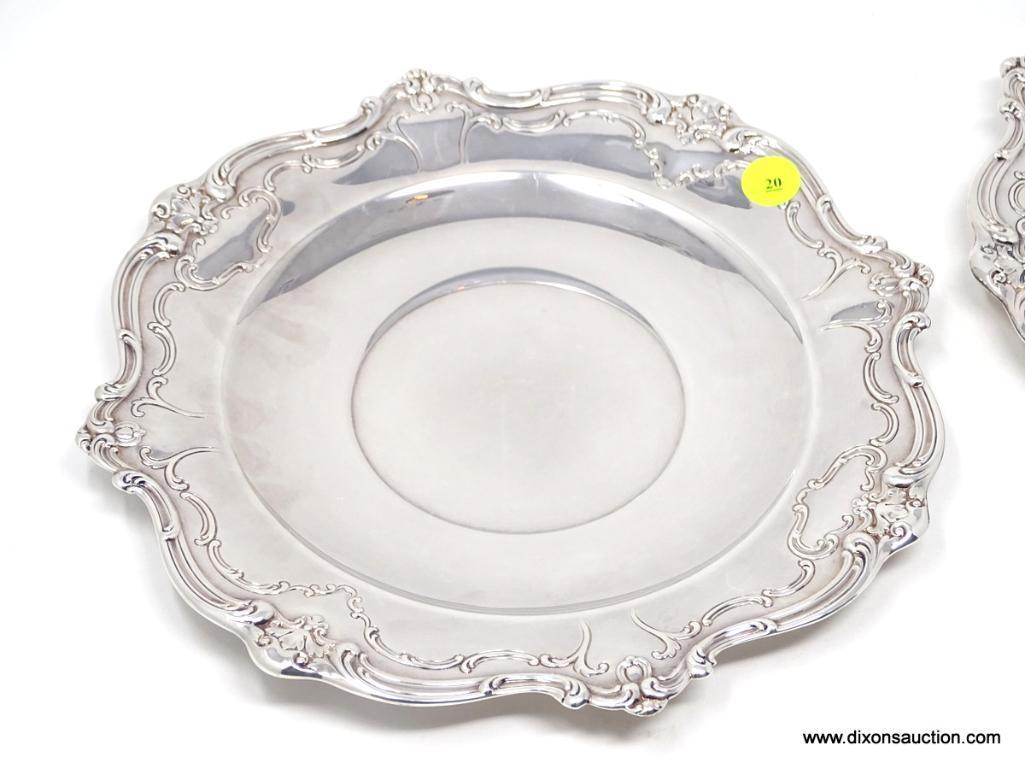 (DR) GORHAM SILVER ROUND PLATES