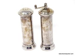 (DR) SILVER PLATED TALL CYLINDRICAL S&P SET