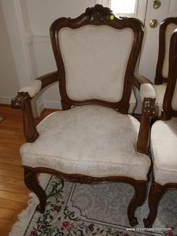 (DR) HAND CARVED NARRA WOOD DINING CHAIRS