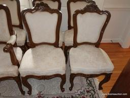 (DR) HAND CARVED NARRA WOOD DINING CHAIRS