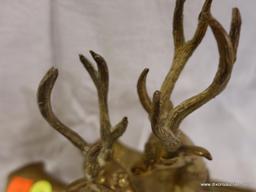 (DIS)PAIR OF INTRICATELY DETAILED DEER FIGURINES