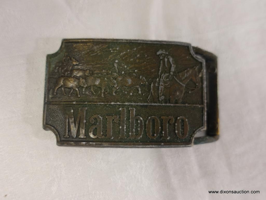 (DIS)VINTAGE METAL MARLBORO BELT BUCKLE