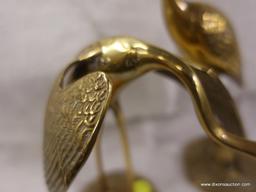 (DIS)VINTAGE BRASS CRANE FIGURINES