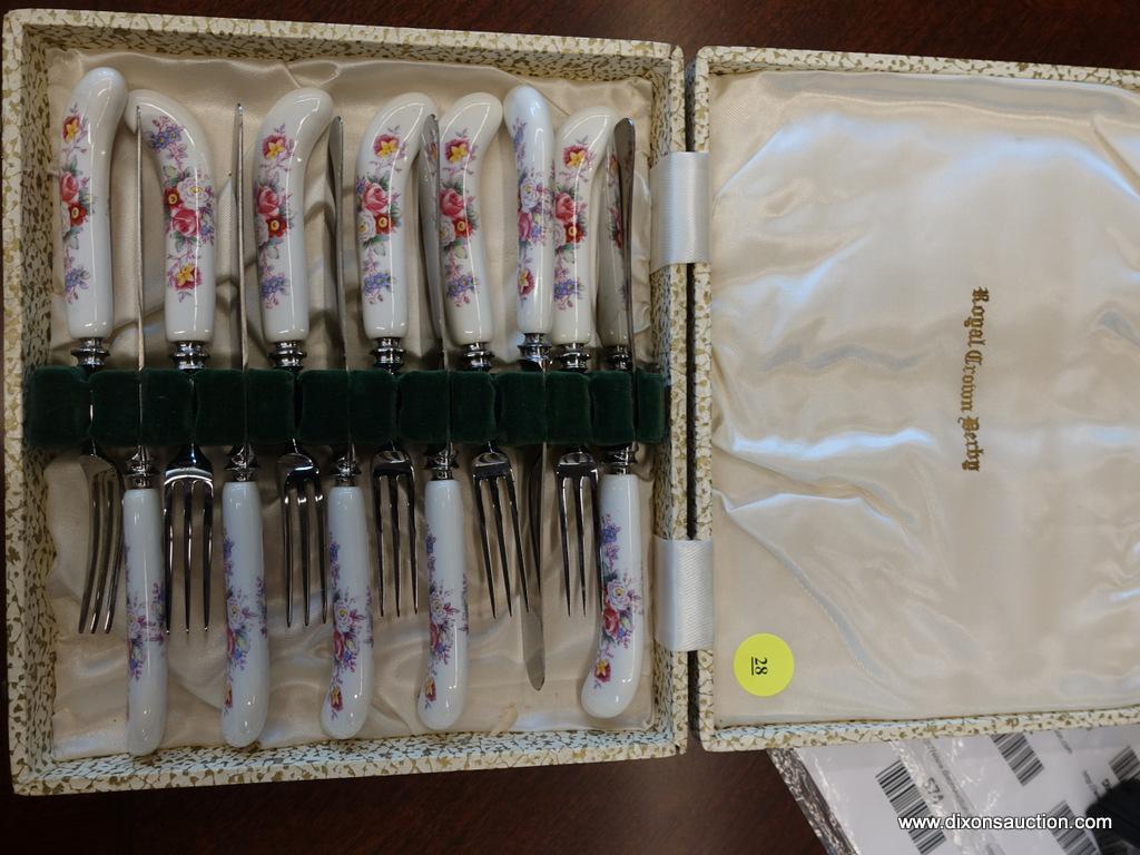 ROYAL CROWN DERBY FLATWARE BOX SET