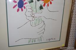 PABLO PICASSO "HAND WITH BOUQUET"