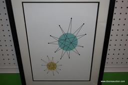 FRAMED AND MATTED MID CENTURY PRINT 41