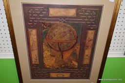 FRAMED AND MATTED "OLD WORLD SPHERES" 20