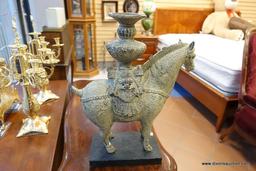 ELEGANT HORSE STATUE/CANDLE HOLDER