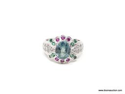 .925 LADIES RING, SIZE 8