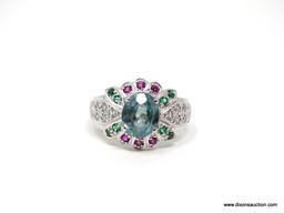 .925 LADIES RING, SIZE 8