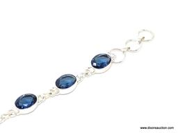 BLUE SAPPHIRE QUARTZ BRACELET