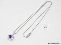 LADIES WHITE GOLD PENDANT