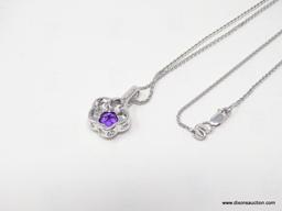 LADIES WHITE GOLD PENDANT