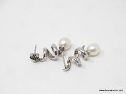 .925 LADIES PEARL EARRINGS