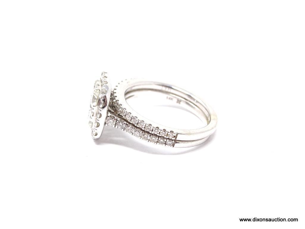 3 carat 14K White Gold Jared Exclusive engagement ring & Vera Wang Wedding Band