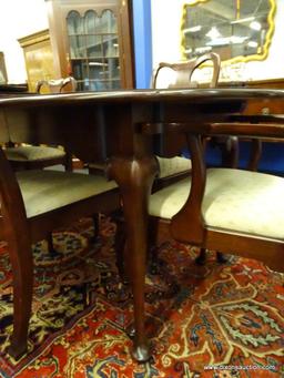 STATTON FURNITURE CO FORMAL DINING ROOM TABLE/CHAIRS; OLDE TOWNE CHERRY FINISH MAKES THIS OVAL