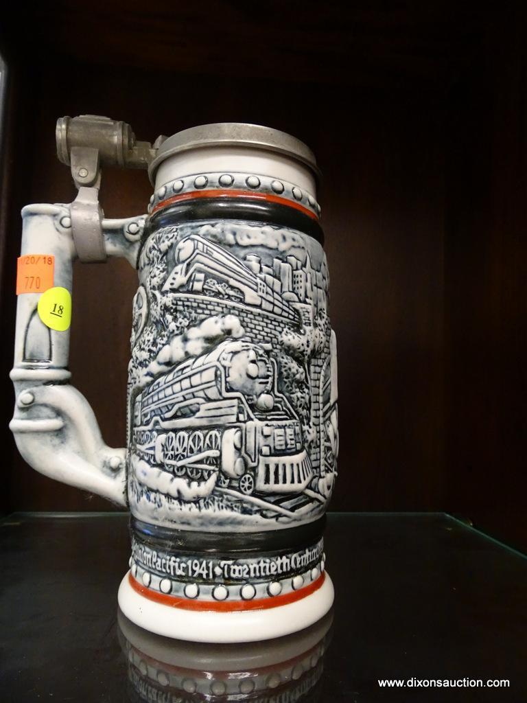 VINTAGE BEER STEIN; HANDCRAFTED BY CERAMARTE IN BRAZIL EXCLUSIVELY FOR AVON. DATED 1982, NUMBERED