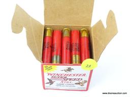 WINCHESTER SUPER SPEED XTRA GAME LOADS; 1275 FEET PER SECOND, 25 ROUND PACK. FOR MORE, PLEASE SEE