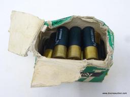 12 GAUGE AMMO; REMINGTON EXPRESS EXTRA LONG RANGE. 12 GAUGE, 2 3/4 IN, 7 1/2 SHOT, 3 3/4 DR EQ PWDR,