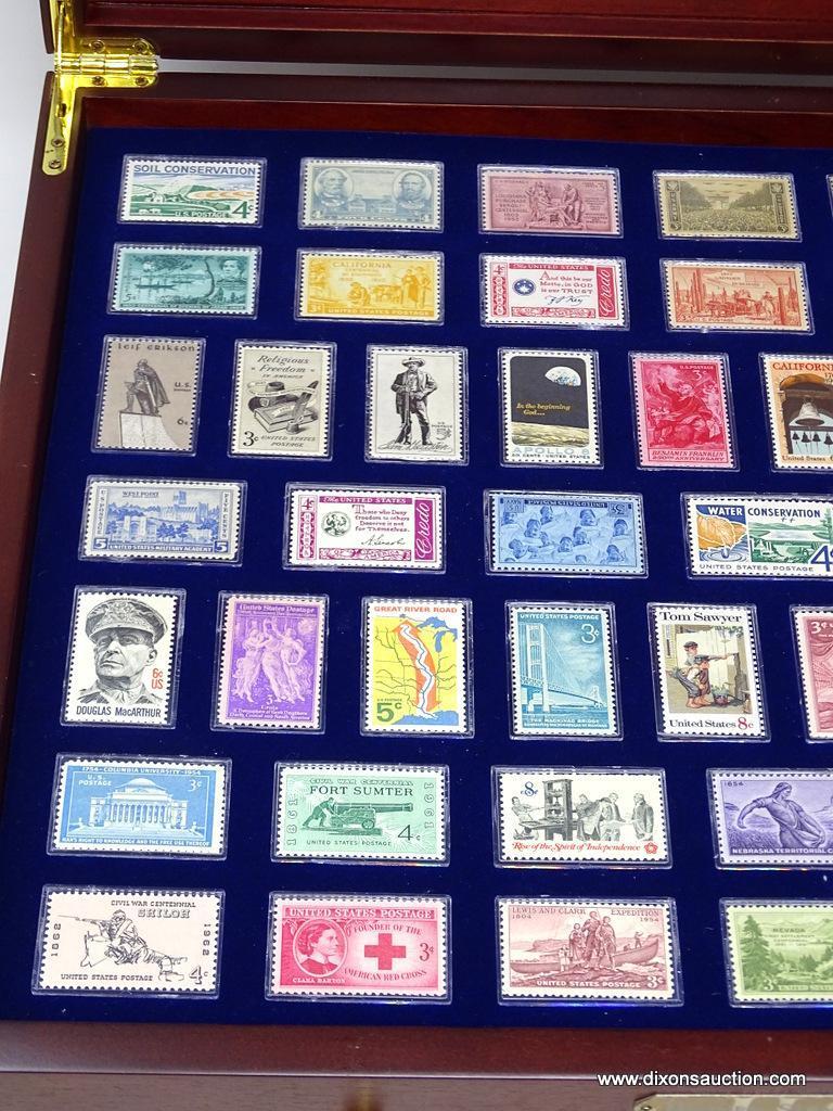 COMPLETE HISTORIC STAMPS OF AMERICA STAMP COLLECTION IN CASE, CASE #2, 97 STAMPS TOTAL #103-#200