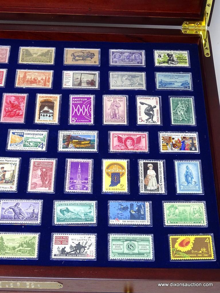 COMPLETE HISTORIC STAMPS OF AMERICA STAMP COLLECTION IN CASE, CASE #2, 97 STAMPS TOTAL #103-#200