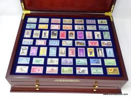 COMPLETE HISTORIC STAMPS OF AMERICA STAMP COLLECTION IN CASE, CASE #2, 97 STAMPS TOTAL #103-#200
