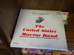 (R1) RECORDS; 2- 33 RPM RECORDS- US MARINE BAND AND US ARMY BAND