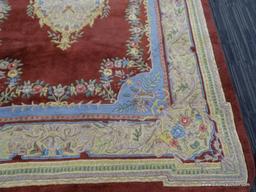 KALEEN BY CAPEL MACHINE MADE RUG. MEASURES 7 FT X 9 FT. IN THE EDEN STYLE. IN REDS, BLUES, IVORIES,