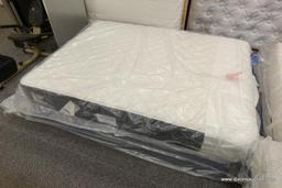 QUEEN MATTRESS AND BOXSPRING; NEW SERTA QUEEN SIZE MACYBED RESORT MATTRESS & BOX SPRING SET. (THIS