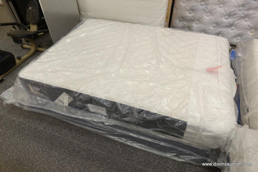 QUEEN MATTRESS AND BOXSPRING; NEW SERTA QUEEN SIZE MACYBED RESORT MATTRESS & BOX SPRING SET. (THIS