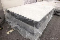 QUEEN MATTRESS AND BOXSPRING; NEW SERTA QUEEN SIZE MACYBED RESORT MATTRESS & BOX SPRING SET. (THIS