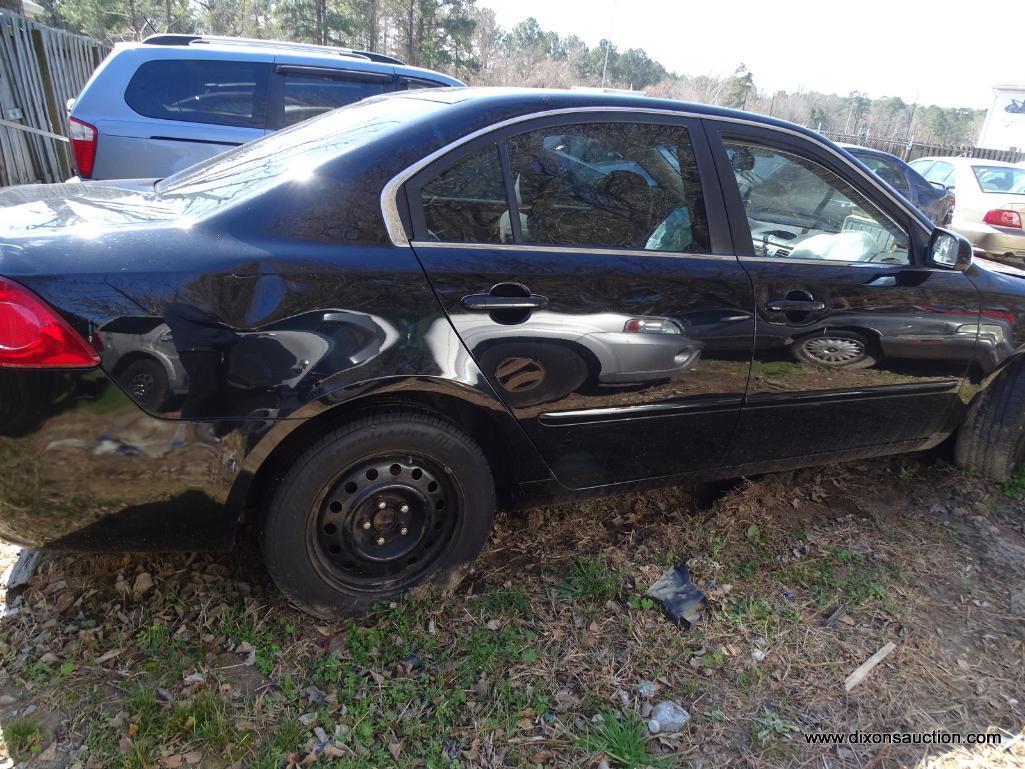 2008 BLACK KIA OPTIMA LX; VIN KNAGE123185229103. THIS VEHICLE WAS IN AN ACCIDENT ON INTERSTATE 95.