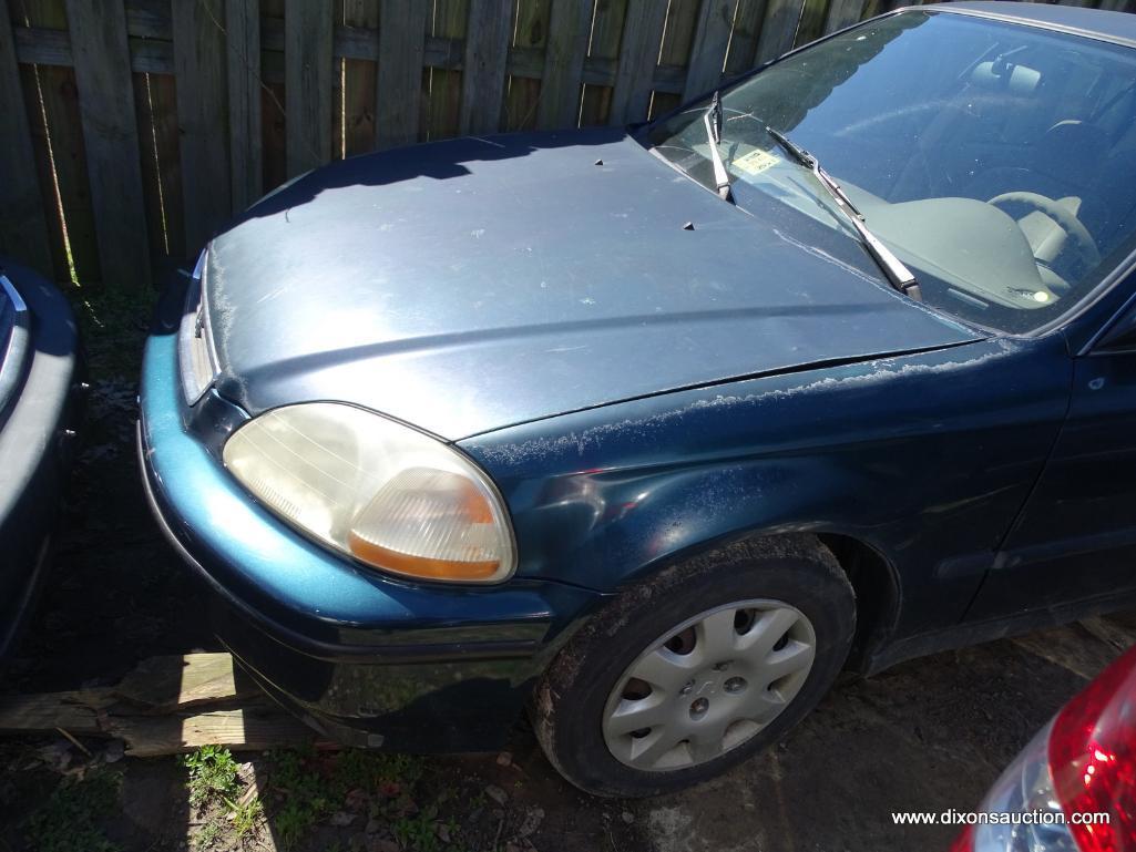 1998 GREEN HONDA CIVIC LX; VIN 2HGEJ6577WH559773. THIS VEHICLE WAS IMPOUNDED BY COLONIAL HEIGHTS