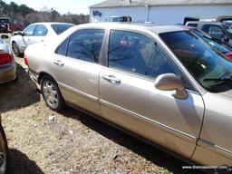 2000 SILVER ACURA 3.5 RL; VIN JH4KA9667YC007977. THIS VEHICLE WAS ABANDONED AT A GAS STATION. NO